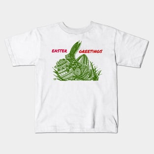 Easter Bunny Easter Greetings Kids T-Shirt